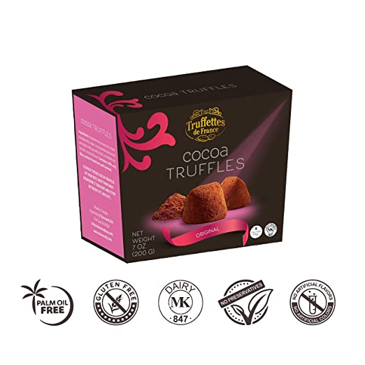 TRUFFETTES DE FRANCE ORIGINAL COCOA TRUFFLES 7 OZ BOX